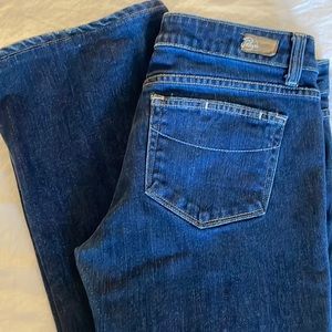 Paige jeans bootcut size 31 dark blue-